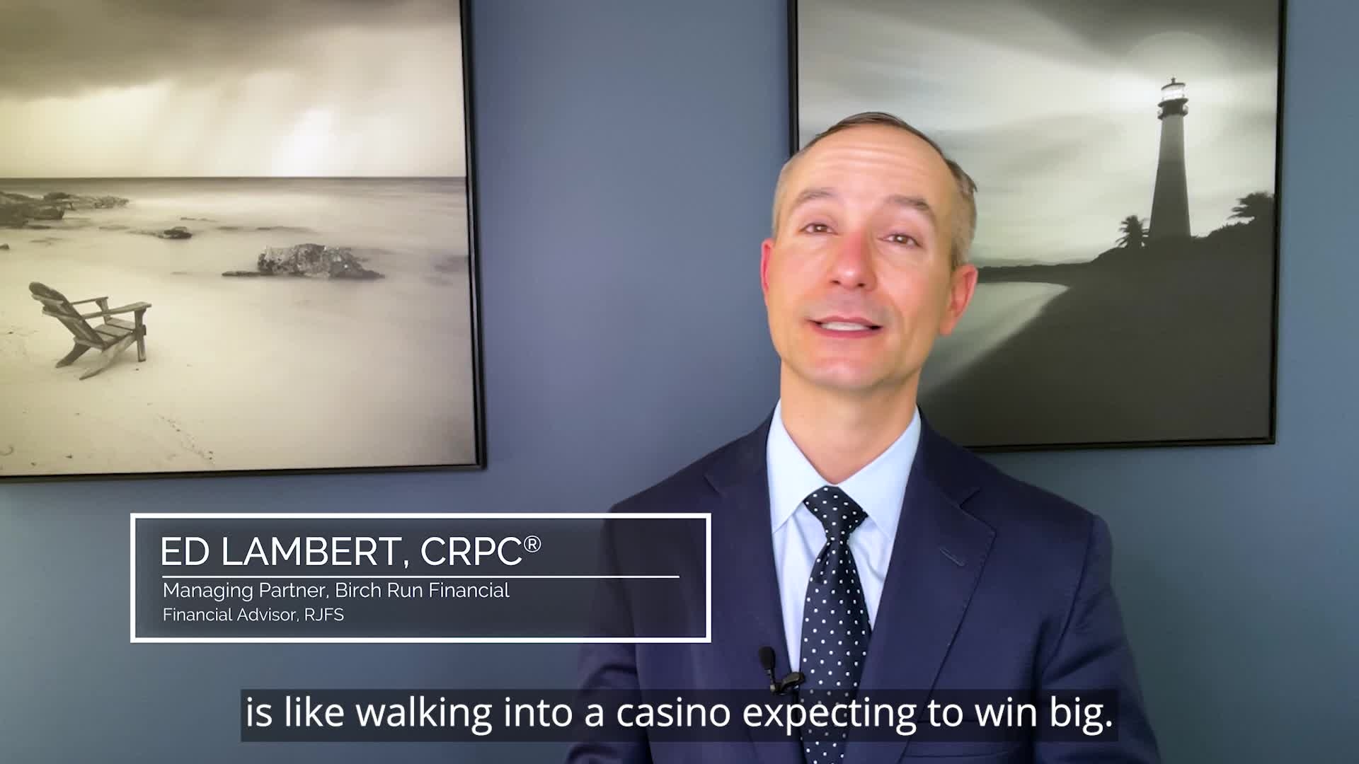 Investing is not a Game